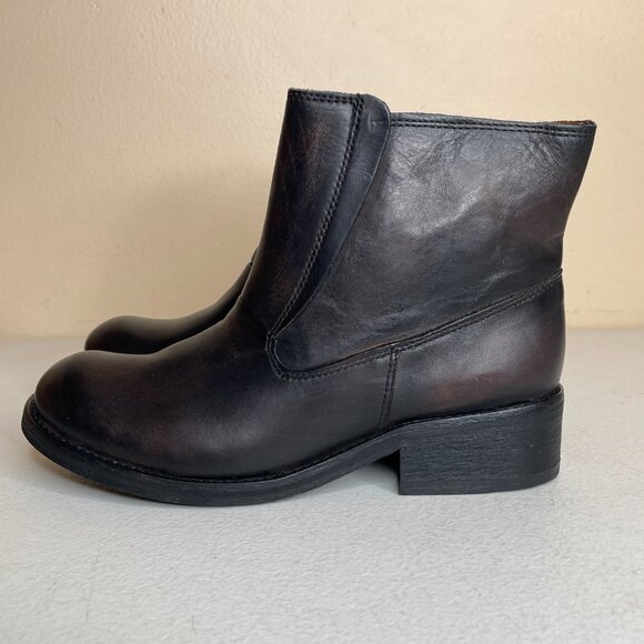 New Diesel Roxydoo Distressed Leather Boots Size 7.5 - Picture 6 of 16